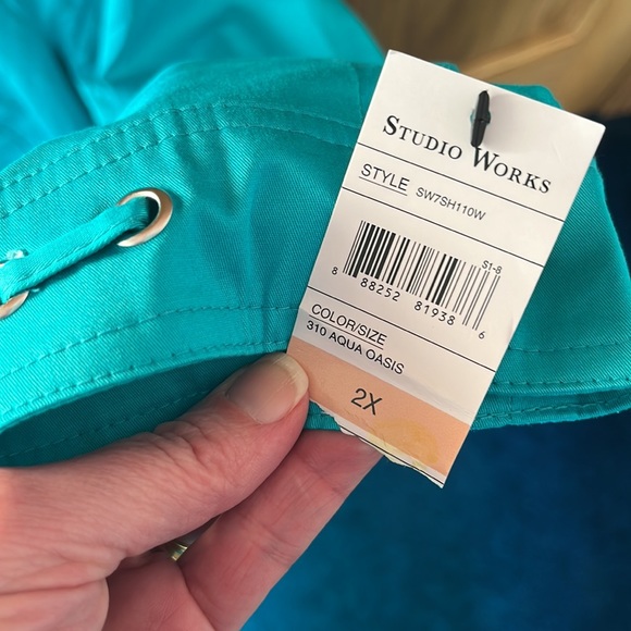 Teal spring jacket/blazer size 2x - Picture 4 of 4